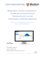 Monitoring and data acquisition system for the photovoltaic training facility on the engineering and energy building