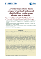 Larval development and dietary ontogeny of a critically endangered galaxiid within a Mediterranean climatic zone of Australia