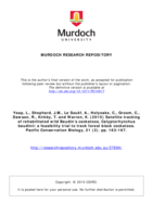 Satellite tracking of rehabilitated wild Baudin's cockatoos, Calyptorhynchus baudinii: A feasibility trial to track forest black cockatoos