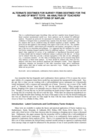 Alternate destinies for survey items destined for the Island of Misfit Toys: An analysis of teachers’ perceptions of NAPLAN