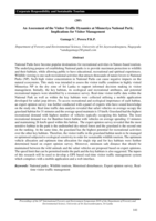 An assessment of the visitor traffic dynamics at Minneriya National Park; Implications for visitor management