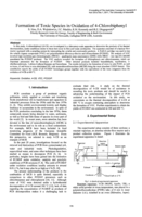 Formation of toxic species in oxidation of 4-chlorobiphenyl