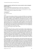 Evaluation of headspace Solid Phase Micro-extraction method for analysis of phosphine residues in wheat