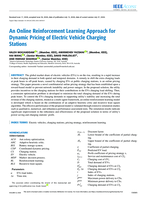 An online reinforcement learning approach for dynamic pricing of electric vehicle charging stations