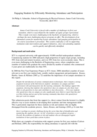 Engaging students by efficiently monitoring attendance and participation