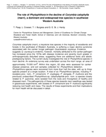 The role of Phytophthora in the decline of Corymbia calophylla(marri), a dominant and widespread tree species in southwestWestern Australia