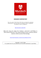 Recent advances in the understanding of severe cutaneous adverse reactions