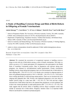 A study of handling cytotoxic drugs and risk of birth defects in offspring of female veterinarians