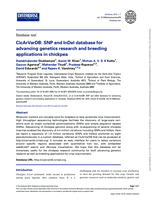 CicArVarDB: SNP and InDel database for advancing genetics research and breeding applications in chickpea