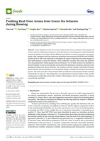 Profiling real-time aroma from green tea infusion during brewing