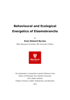 Behavioural and ecological energetics of elasmobranchs