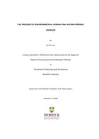 The presence of environmental human DNA within forensic vehicles