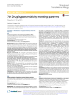 7th Drug hypersensitivity meeting: part two