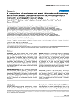 A comparison of admission and worst 24-hour Acute Physiology and Chronic Health Evaluation II scores in predicting hospital mortality: A retrospective cohort study