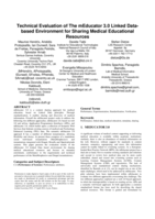Technical evaluation of the mEducator 3.0 linked data-based environment for sharing medical educational resources