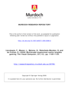 Multimodal augmented reality tangible gaming