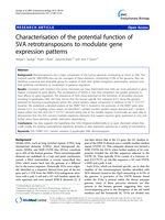 Characterisation of the potential function of SVA retrotransposons to modulate gene expression patterns