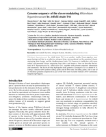 Genome sequence of the clover-nodulating Rhizobium leguminosarum bv. trifolii strain TA1