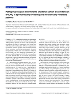 Pathophysiological determinants of arterial carbon dioxide tension (PaCO2) in spontaneously breathing and mechanically ventilated patients