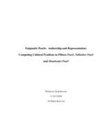 Enigmatic Pearls: Authorship and Representation: Competing Cultural Positions in Pilbara Pearl, Nullarbor Pearl and Shoalwater Pearl
