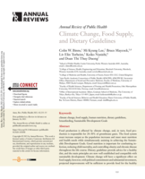 Climate change, food supply, and dietary guidelines