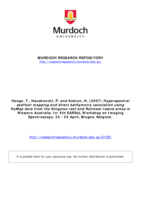 Hyperspectral seafloor mapping and direct bathymetry calculation using HyMap data from the Ningaloo reef and Rottnest Island areas in Western Australia