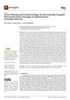 Power sharing and control strategy for provisionally coupled microgrid clusters through an isolated power exchange network