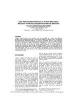 Data representation influences protein secondary structure prediction using artificial neural networks