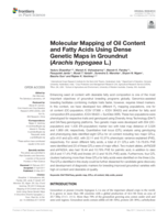 Molecular mapping of oil content and fatty acids using dense genetic maps in groundnut (Arachis hypogaea L.)