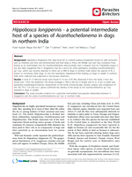 Hippobosca longipennis - a potential intermediate host of a species of Acanthocheilonema in dogs in northern India