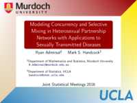 Modeling concurrency and selective mixing in heterosexual partnership networks with applications to sexually transmitted diseases