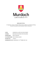 A comparative analysis of populist politics between Malaysia and Indonesia during electoral contestation; and the imminent threat to democracy