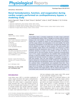 Renal hemodynamics, function, and oxygenation during cardiac surgery performed on cardiopulmonary bypass: A modeling study