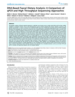 DNA-based faecal dietary analysis: A comparison of qPCR and high throughput sequencing approaches