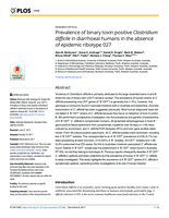 Prevalence of binary toxin positive Clostridium difficile in diarrhoeal humans in the absence of epidemic ribotype 027