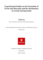 Experimental studies on the formation of pyrite and marcasite and the mechanisms of arsenic incorporation