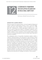 A Coordinated Framework for Developing Researchers' Intercultural Competency