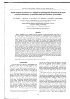 North-western Australia as a hotspot for endangered Elasmobranchs with particular reference to sawfishes and the Northern river Shark