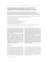 External quality assessment of HLA-B*5701 reporting: an international multicentre survey