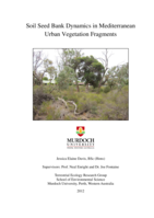 Soil seed bank dynamics in Mediterranean urban vegetation fragments