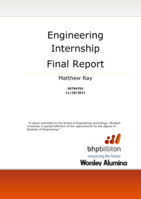 Engineering internship final report: BHP billiton