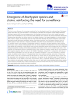 Emergence of Brachyspira species and strains: reinforcing the need for surveillance