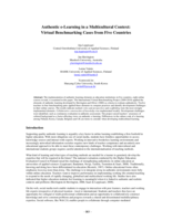 Authentic e-learning in a multicultural context: Virtual benchmarking cases from five countries