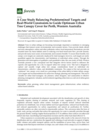 A case study balancing predetermined targets and real-world constraints to guide optimum urban tree canopy cover for Perth, Western Australia