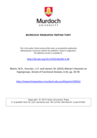 Wiener's theorem on hypergroups