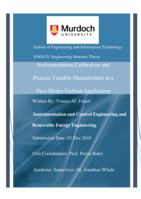 Instrumentation calibration and process variable measurement in a pico-hydro turbine application