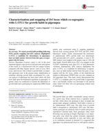 Characterization and mapping of Dt1 locus which co-segregates with CcTFL1 for growth habit in pigeonpea