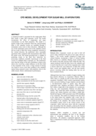 CFD model development for sugar mill evaporators