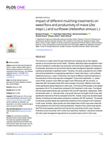 Impact of different mulching treatments on weed flora and productivity of maize (Zea mays L.) and sunflower (Helianthus annuus L.)