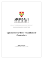 Optimal power flow with stability constraints